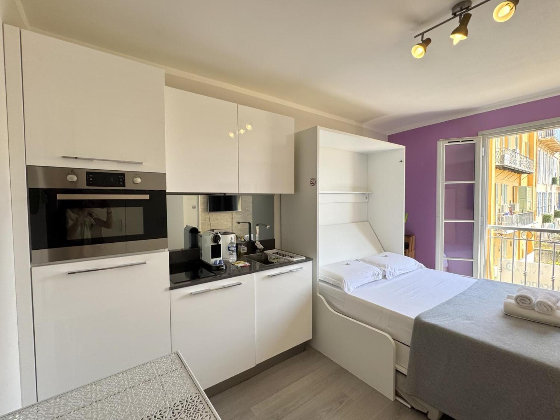 Aparthotel Riviera Nice Cote D'Azur - Old Town - Studio Ac - Sea View - 50M Promenade Des Anglais- La Maison Linda Εξωτερικό φωτογραφία